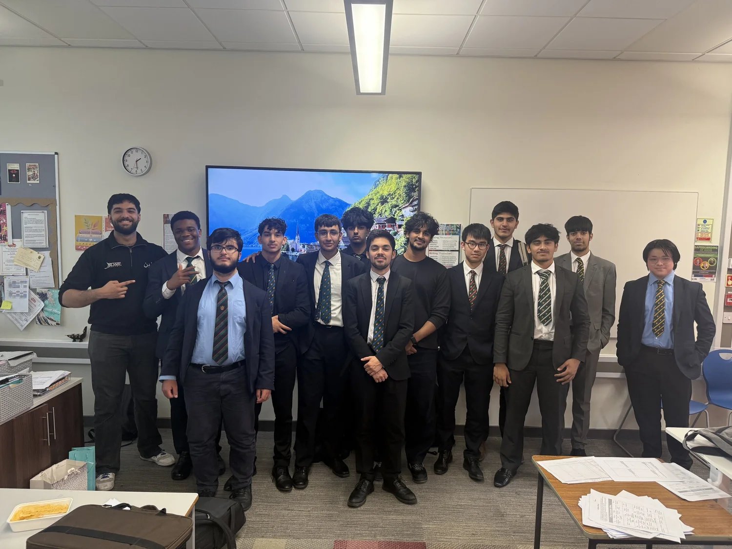 The MediPath team presenting a talk to aspiring medics and dentists at Altrincham Grammar School for Boys